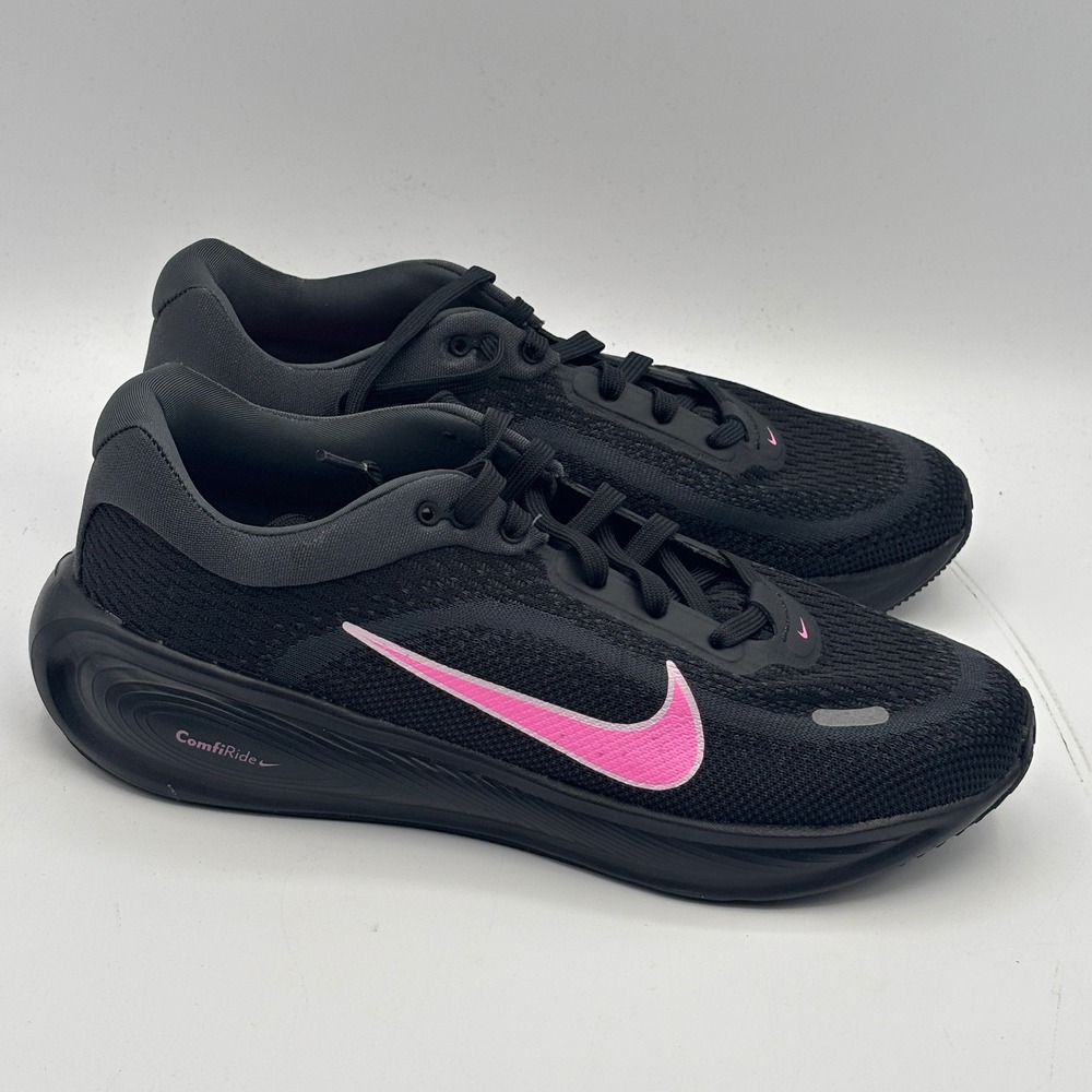 Nike Stellar Ride GS Shoes Kids Size 5Y Black Playful Pink Running HQ3266-005